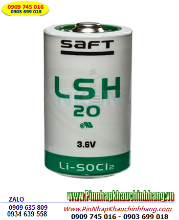 Saft LSH20, Pin Saft LSH20 Lithium 3.6V size D 13000mAh chính hãng nuôi nguồn PLC-CNC